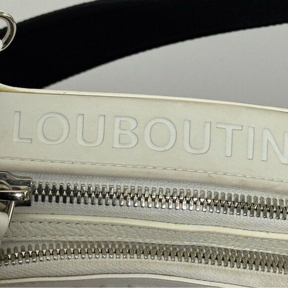 Christian Louboutin Loubifunk White Leather Sling Bag